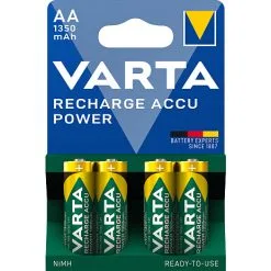 Varta Recharge Accu Power 4-pak AA 1350mAh Genopladelige Batterier