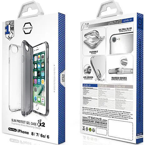 ITSKINS IPhone 6/7/8/9 2-pak Covers - Klar/røgfarvet 4 ITSKINS IPhone 6/7/8/9 2-pak Covers - Klar/røgfarvet - Billede 2