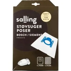 Salling Støvsugerposer 5-pak Til Bosch Og Siemens