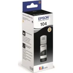 Epson® T104 Black EcoTank Ink Printerblæk - Sort