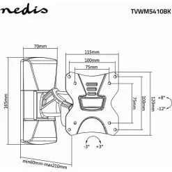 Nedis Tv Vægbeslag Fuldt Bevægeligt 13-26" 30 Kg Sølv/Sort 21 Nedis Tv Vægbeslag Fuldt Bevægeligt 13-26" 30 Kg Sølv/Sort -Husholdning butik d6590312 37c0 4de4 a85b 5891a5b85a6f