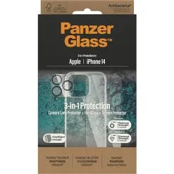 PanzerGlass 3-i-1 Beskyttelsessæt IPhone 14 -Husholdning butik d848947930c54d1f9e59369dc38ff9fd