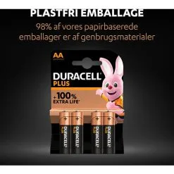 Duracell Plus Power AA - 4 Pak -Husholdning butik dc1d654b c2e2 441e aaa5 95811d0428c2