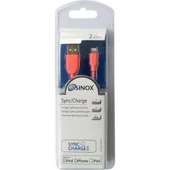 Sinox One USB-A Lightning Kabel 2 Meter - Pink -Husholdning butik df24dc62 41f6 4d0c 961c 5247da370970