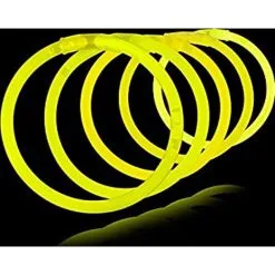 Party4Fun Knæklys Armbånd Ensfarvede 100 Stk Gul