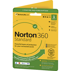 NORTON 360 STANDARD 1 ENHED 1 ÅR ANTIVIRUS
