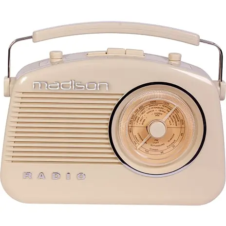Madison Retro Radio M. Bluetooth Beige 8 Madison Retro Radio M. Bluetooth Beige - Billede 6
