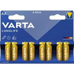 Varta Longlife AA Batterier 8-pak