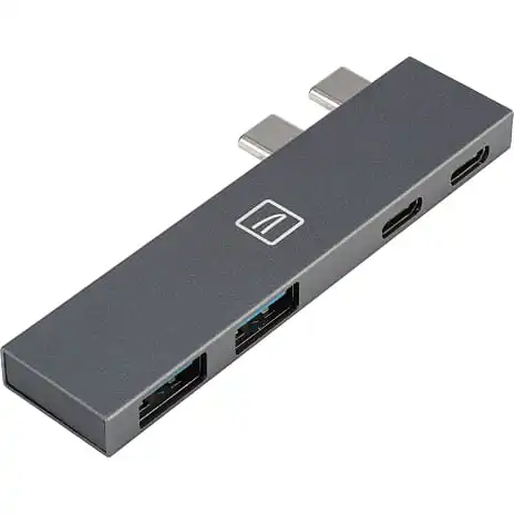 Tucano 4-i-1 Type C Hub USB 3.0/PD - Grå 3 Tucano 4-i-1 Type C Hub USB 3.0/PD - Grå