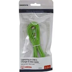 Sinox One Lightning Kabel 2 Meter - Grøn -Husholdning butik f5f6b47d 6183 4656 97b5 334a9fb8bda8