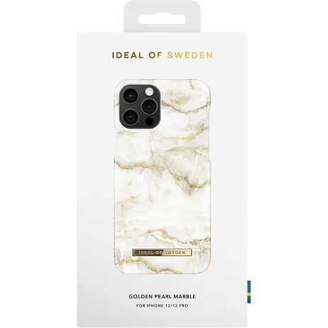 IDEAL OF SWEDEN IPhone 12, 12 PRO Cover - Golden Pearl Marble 5 IDEAL OF SWEDEN IPhone 12, 12 PRO Cover - Golden Pearl Marble - Billede 3