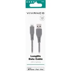 Vivanco LongLife Lightning-kabel - 1,5 M