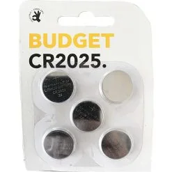 Budget Knapbatteri CR2025 5 Pak