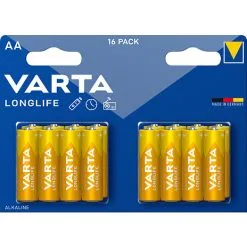 Varta Longlife AA Batterier 16-pak