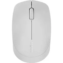 Rapoo M100 Komfortabel Lydløs Multi-Mode Mus - Lysegrå