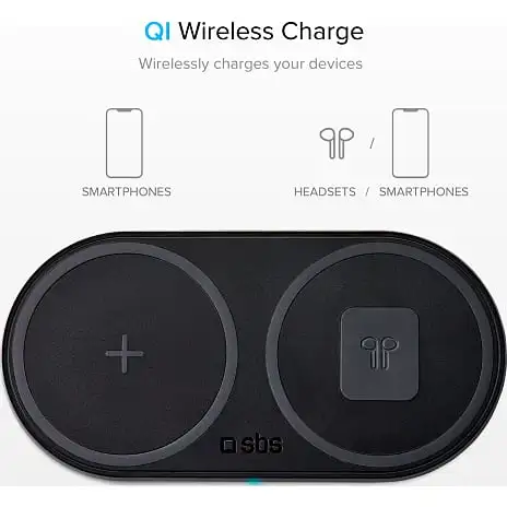 SBS Dobbelt Trådløs 10W+10W Qi Opladerplade 5 SBS Dobbelt Trådløs 10W+10W Qi Opladerplade - Billede 3